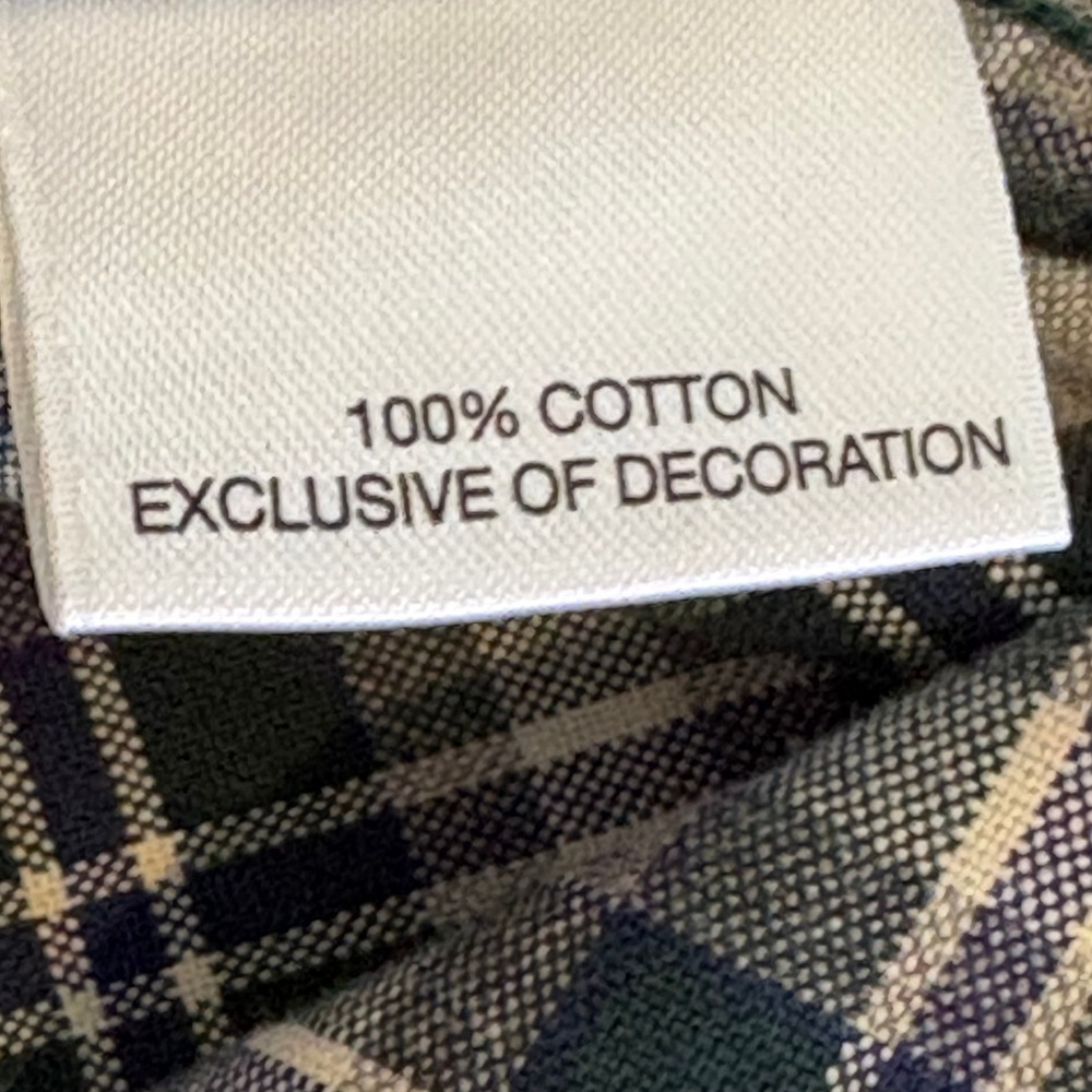 Cremieux Classics Button Down Shirt Mens XL Green Navy Plaid Cotton Tartan EUC - Picture 11 of 13